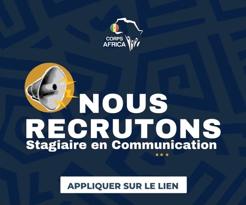 CorpsAfrica recrute une Stagiaire en Communication