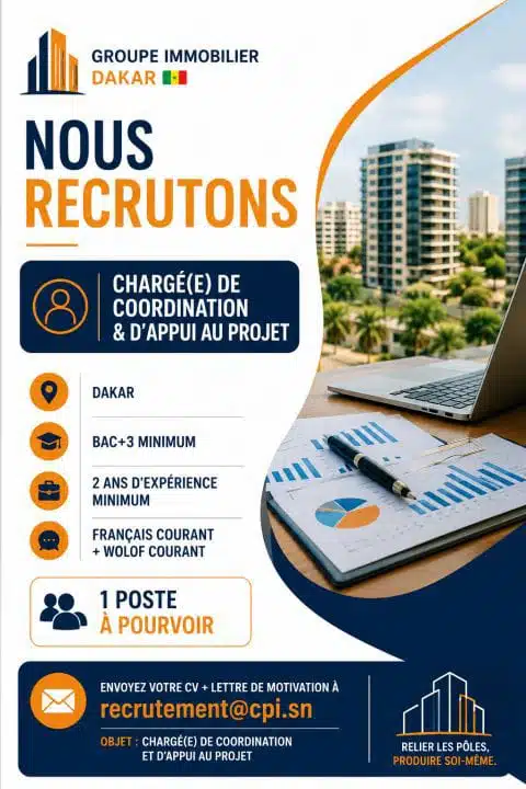 OPPORTUNITÉ DE CARRIÈRE | GROUPE IMMOBILIER – DAKAR 