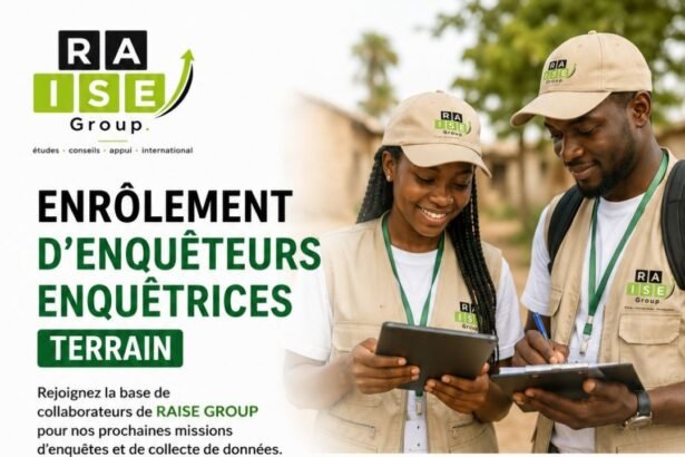 RAISE Group recherche plusieurs agents de collecte de donnees